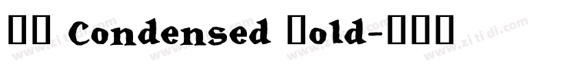 BB Condensed Bold字体转换 BB Condensed Bold字体转换